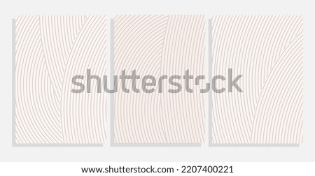 white wavy lined paper vector background set