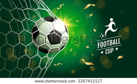 Soccer Template design , Football banner, Sport layout design, green Theme, vector illustration Royalty-Free Stock Photo #2207412127