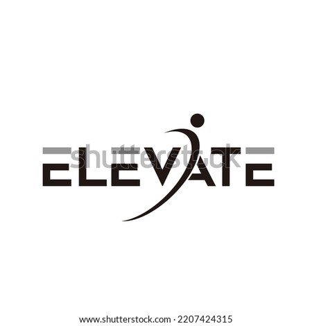 Elevate logo design for company Royalty-Free Stock Photo #2207424315