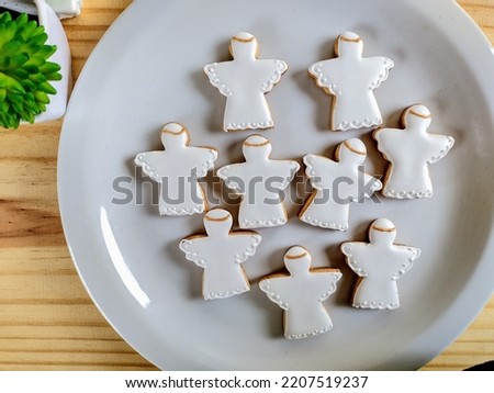 Faith and angels themed cookies and biscuits