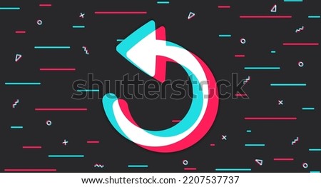 Update. Reboot. Background in the style of update, reload. Background in dark colors. Vector illustration Royalty-Free Stock Photo #2207537737