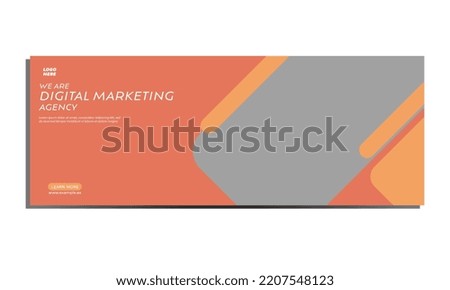 Digital marketing business agency. web banner cover or template