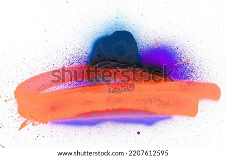 spray paint tag or resource isolated against white background Royalty-Free Stock Photo #2207612595