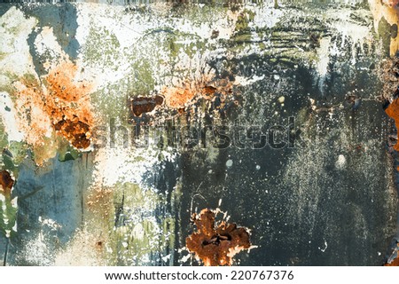 Old rusty metal texture background closeup