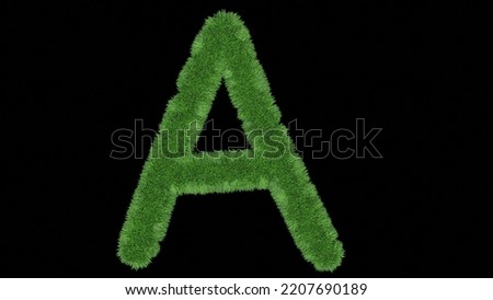 A grass a isolated on a black background