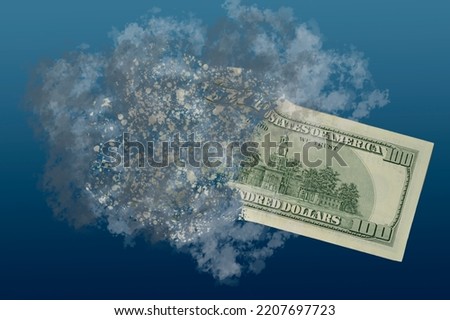 Money, US dollar bills background. Paper money is scattered on the table with silver coins. Photo for finance and economics concepts.