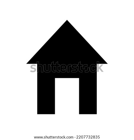House icon. Small house. Vector illustration. Stock image. 