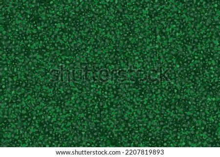 Green rubber track coating seamless texture top view. Abstract running coat pattern. Vector playground or tennis court material. Grunge granular closeup surface. Crushed grain hardcourt backdrop