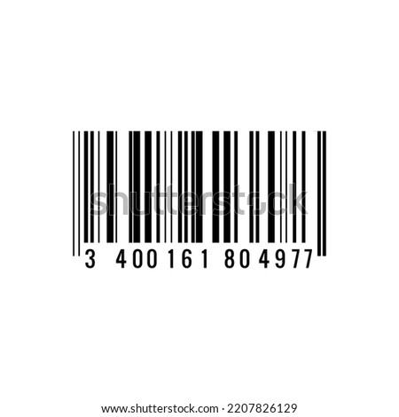 Barcode vector isolated on white background