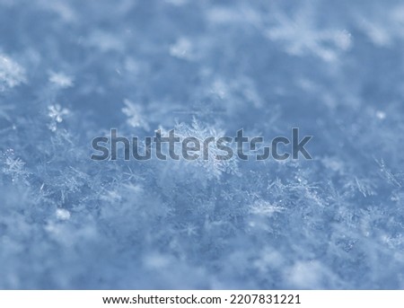 snowflakes from ice as a background