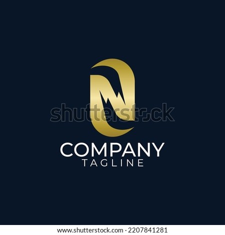 n logo design and premium vector templates