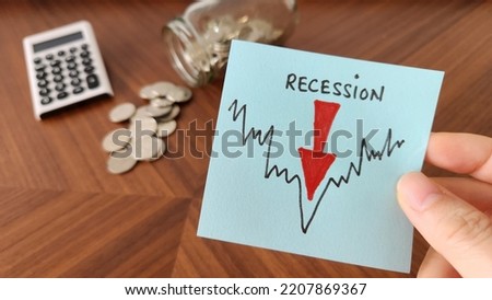 Global economy financial recession crisis Royalty-Free Stock Photo #2207869367