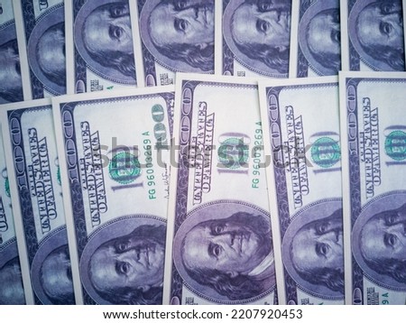 heap of dollars, money background,100 one hundred dollar