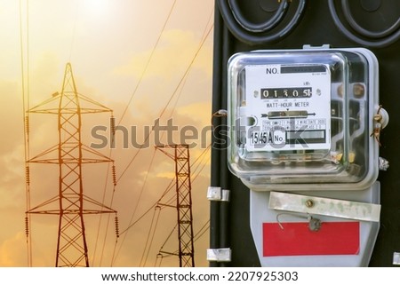Electric power box meter for home use