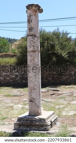 Ruins of Sardes (Sardis) Ancient City in Manisa, Turkey.