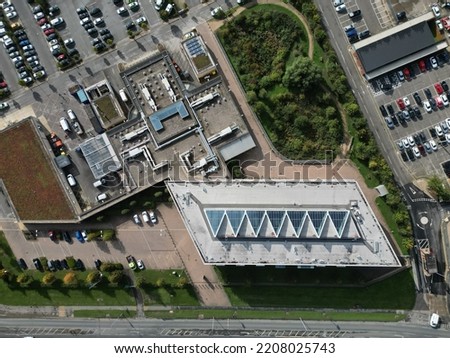 aerial view of Clough road police station. Kingston Upon Hull  Royalty-Free Stock Photo #2208025743