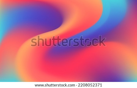 Color mix. Modern blurred texture. Fluid gradient mesh. Abstract wavy background. Liquid vibrant colour flow. Template for posters, ad banners, brochures, flyers, covers, websites. EPS vector image. Royalty-Free Stock Photo #2208052371