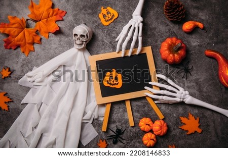 Decoration halloween concept. Decor. Halloween photo. Gift. Autumn.