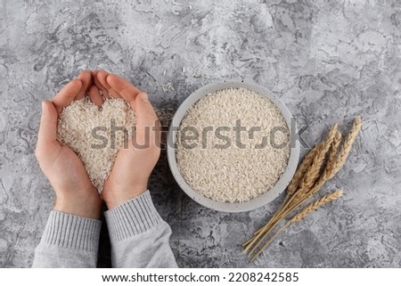 Super Kernel Basmati Rice Dish Royalty-Free Stock Photo #2208242585