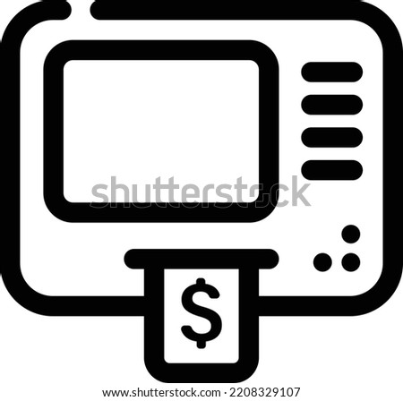 Currency Icon Line Art Template Design