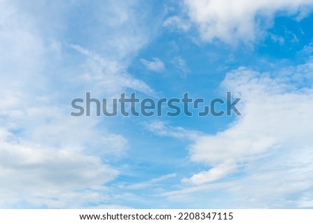 blue sky white cloud wave