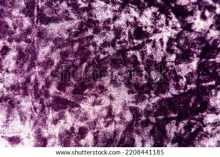 Purple crushed velvet shiny luxurious, dark velvet texture, velour bg Royalty-Free Stock Photo #2208441185