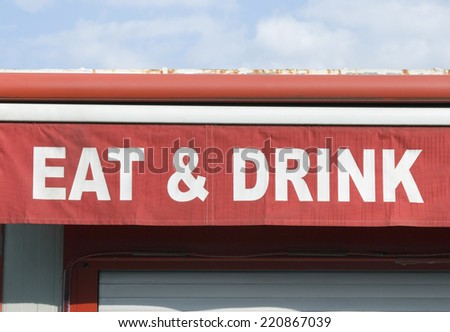 eat  drink sign