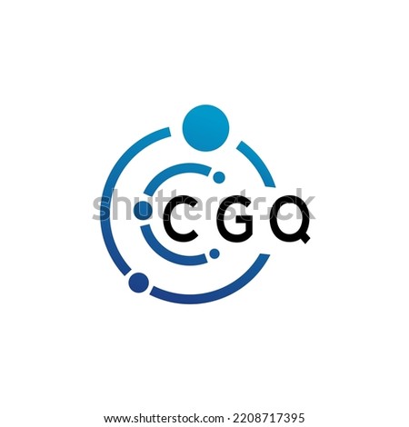 CGQ letter logo design on  white background. CGQ creative initials letter logo concept. 