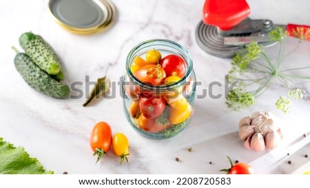 preservation of vegetables, preparations for the winter, the process of cooking 