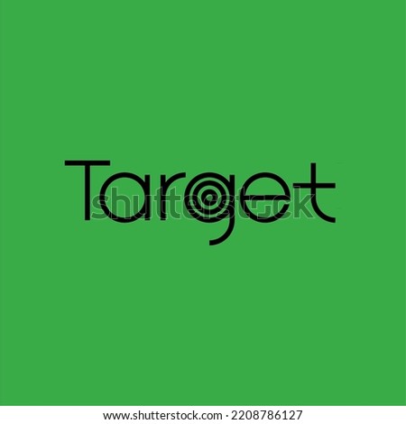 target logo design, logotype and vector logo