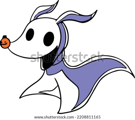 Nightmare before christmas character illustration for decoration Royalty-Free Stock Photo #2208811165