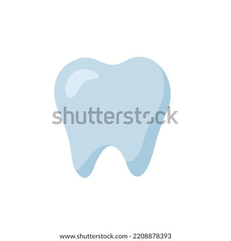 Tooth icon design, flat icon design, isolated on white background - Vector
