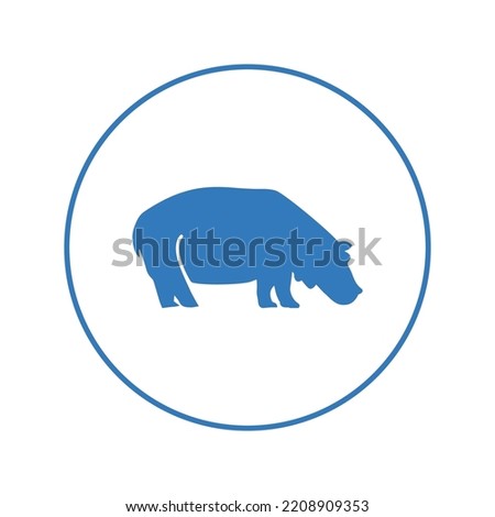 Animal nature wildlife hippo icon | Circle version icon |