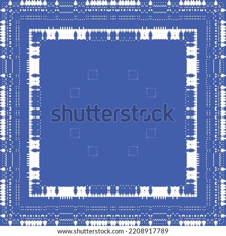 Antique azulejo tiles patchwork. Kitchen design. Vector seamless pattern concept. Blue spain and portuguese decor for bags, smartphone cases, T-shirts, linens or scrapbooking.