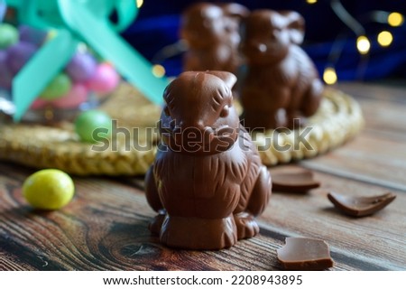 Chocolate rabbit for the Easter celebration