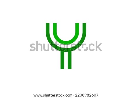 Initials Letter Y Logo design for company logo