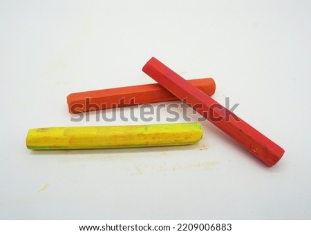    Equipment colored chalk, art supply                            