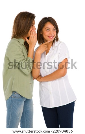 teenage girls gossiping
