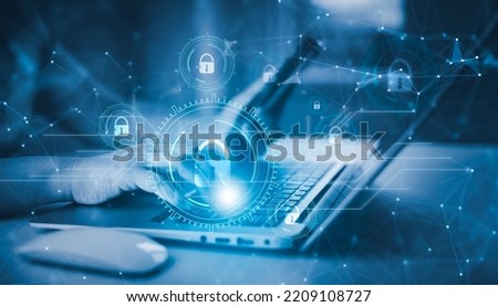 Concept Technology with Laptop. Hand using laptop with forex graph hologram, Concept technical analysis, digital software technology development, Data Processing, internet network technology concept