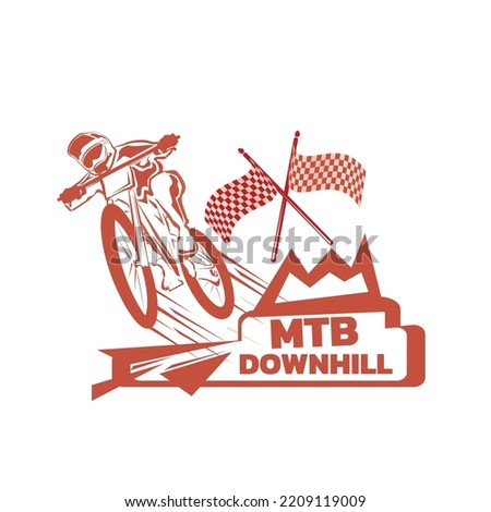 mountain bike logo vector symbol