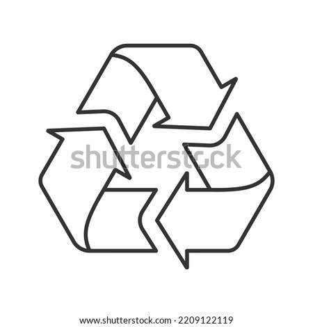 Recycle symbol logo ecology concept vector illustration isolated on white