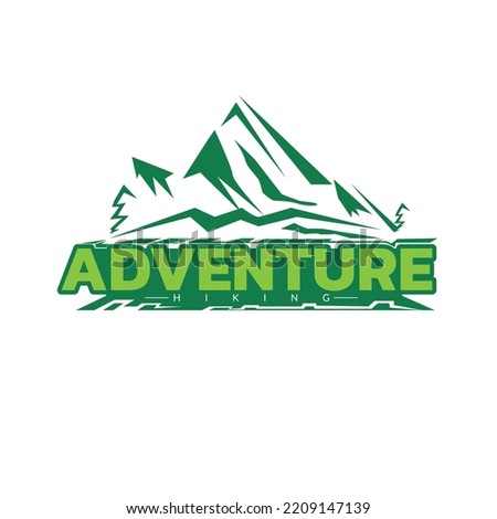 adventure hiking logo concept. adventure logo template