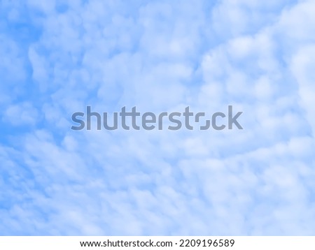close up clear sky with white clouds for background or wallpaper. No People