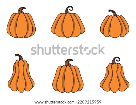pumpkin design illustration isolated on white background 