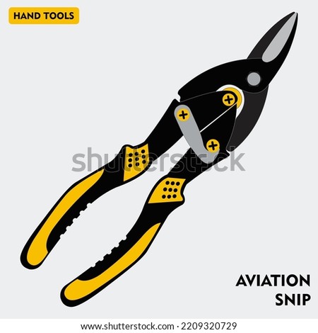 Aviation Snip vector aka Iron Scissors vector illustration