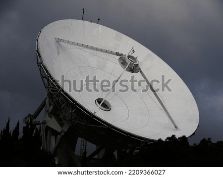 Satellite antenna in Taipei, Taiwan.