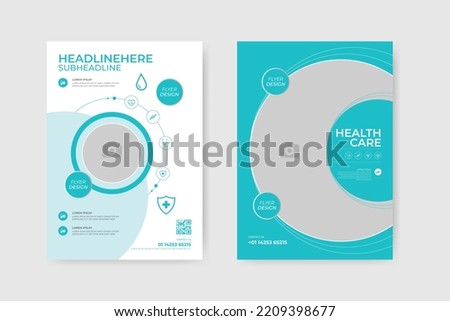 medical pharmaceutical flyer poster pamphlet brochure cover design layout template. advertising promotion banner medical for social media poster brochure, flyer, leaflets vector illustrator. 