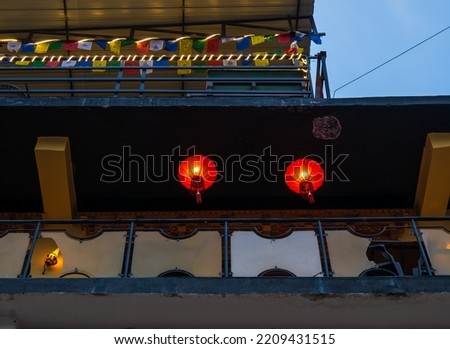 Beautiful tibetan lamp at Leh market Royalty-Free Stock Photo #2209431515