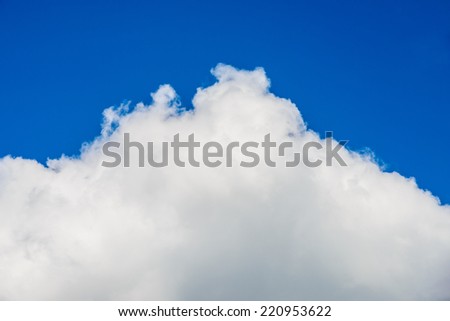 cloud in blue sky
