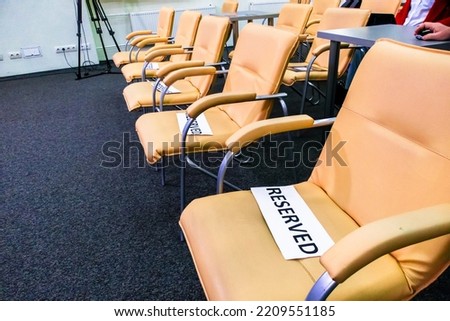 Reserved seats in the front rows